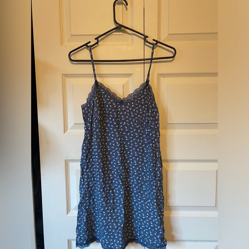 American Eagle Blue Floral Slip Dress Women’s SZ Small